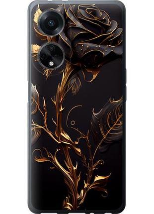 Чехол на oppo a98 роза 3 из силикона fch_0150653