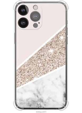 Чехол на iphone 13 pro max пастельный мрамор из силикона fch_0151011