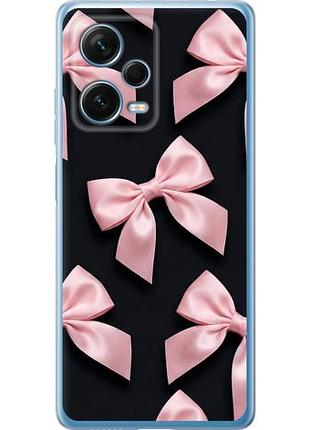 Чехол на xiaomi redmi note 12 pro+ 5g coquette ribbons dark coquette из силикона fch_0149885