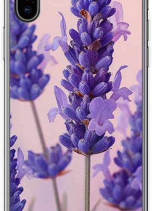 Чехол на iphone xs лаванда из силикона fch_0150943