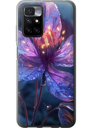 Чехол на xiaomi redmi 10 магический цветок из силикона fch_0137899