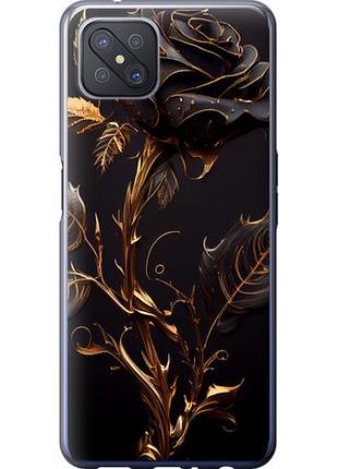 Чехол на oppo a92s роза 3 из силикона fch_0150651