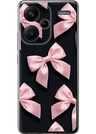 Чехол на xiaomi redmi note 13 pro plus 5g coquette ribbons dark coquette из силикона fch_0149908