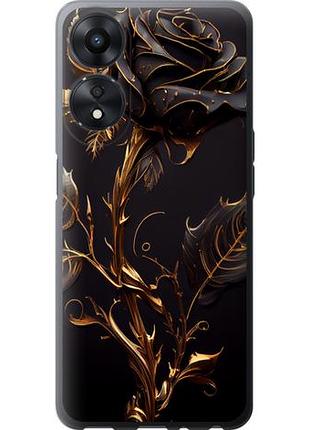 Чехол на oppo a78 5g роза 3 из силикона fch_0150650