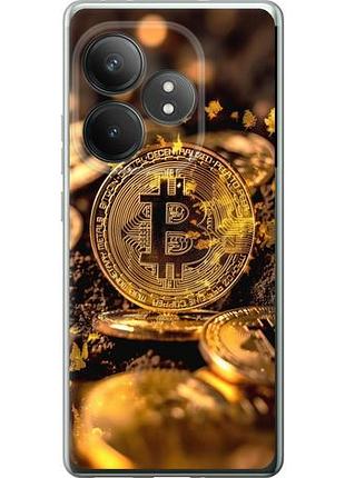 Чехол на realme gt 6t золотая лихорадка биткойна из силикона fch_0151264