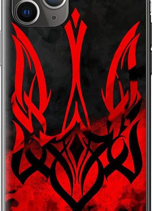 Чехол на iphone 11 pro max герб украины из пластика fch_0150111