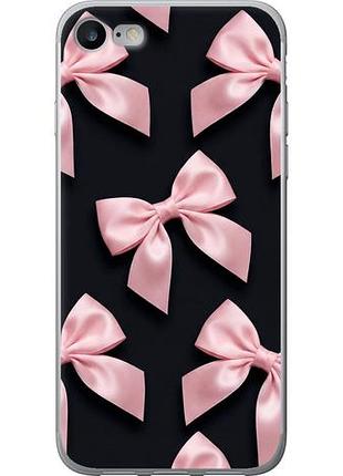 Чехол на iphone 8 coquette ribbons dark coquette из пластика fch_0149964