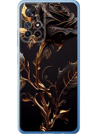 Чехол на xiaomi poco m4 pro 5g роза 3 из силикона fch_0150701
