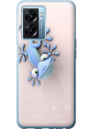 Чехол на oppo a77 5g геккончик из силикона fch_0153488