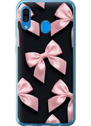 Чехол на samsung galaxy a30 2019 a305f coquette ribbons dark coquette из пластика fch_0148778