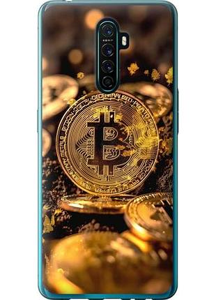 Чехол на oppo reno ace золотая лихорадка биткойна из силикона fch_0151250