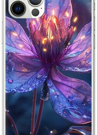 Чехол на iphone 12 pro магический цветок из силикона fch_0151591
