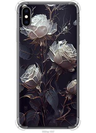 Чехол на iphone xs max розы 2 из силикона fch_0152214