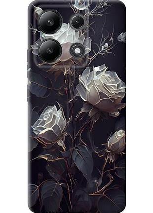 Чехол на xiaomi redmi note 13 4g розы 2 из силикона fch_0152167