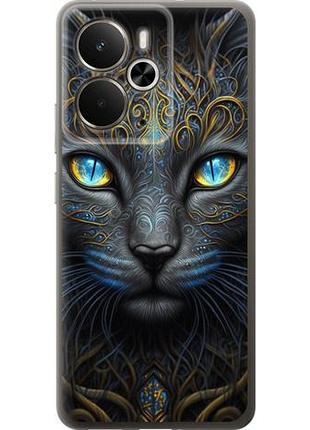 Чехол на realme 14 5g / 14t 5g кошка из силикона fch_0152313