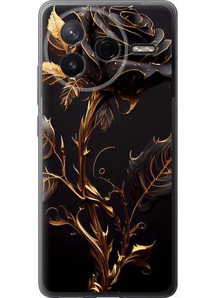 Чехол на xiaomi poco f7 pro роза 3 из силикона fch_0150705