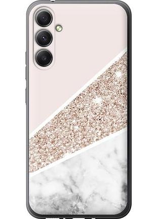 Чехол на samsung galaxy a34 a346e пастельный мрамор из силикона fch_0151009