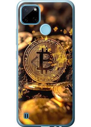 Чехол на realme c25y золотая лихорадка биткойна из силикона fch_0151232