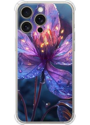 Чехол на iphone 15 pro max магический цветок из силикона fch_0151580