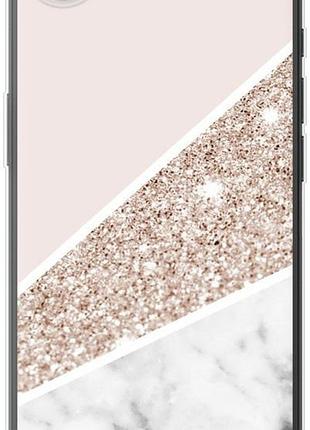 Чехол на iphone 16e пастельный мрамор из силикона fch_0151073