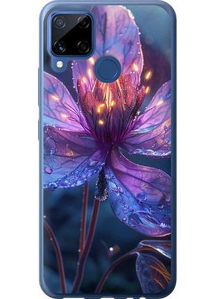 Чехол на realme c15 магический цветок из силикона fch_0151510