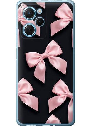 Чехол на xiaomi poco x5 pro 5g coquette ribbons dark coquette из силикона fch_0149877