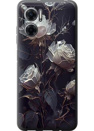 Чехол на xiaomi redmi 10 5g розы 2 из силикона fch_0152224
