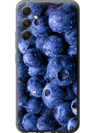 Чехол на samsung galaxy a34 a346e голубика из силикона fch_0152879