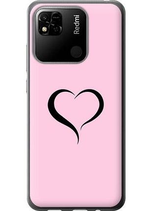 Чехол на xiaomi redmi 9c сердце 1 из силикона fch_0004093
