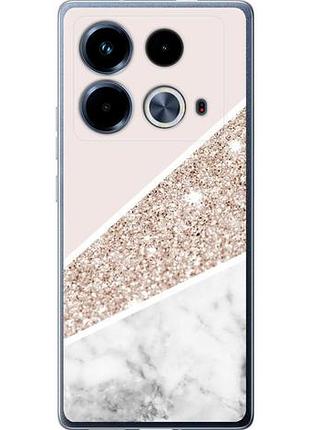 Чехол на infinix note 40 пастельный мрамор из силикона fch_0151056
