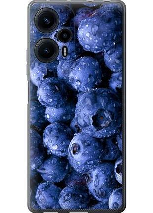 Чехол на xiaomi redmi note 12 turbo голубика из силикона fch_0152889