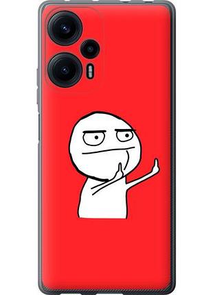Чехол на xiaomi redmi note 12 turbo мем из силикона fch_0155148