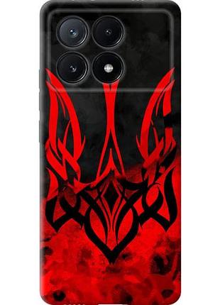 Чехол на xiaomi poco x6 pro герб украины из силикона fch_0150201