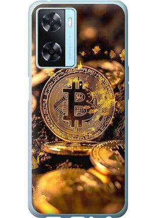 Чехол на oppo a57s золотая лихорадка биткойна из силикона fch_0151248