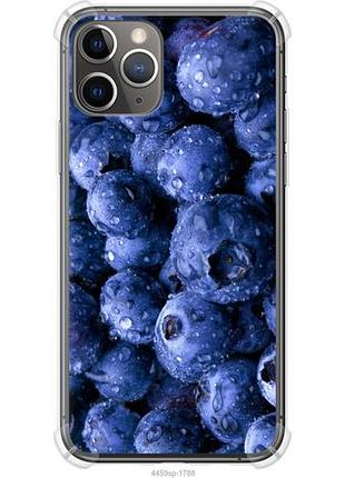 Чехол на iphone 11 pro голубика из силикона fch_0152967