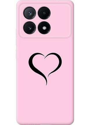 Чехол на xiaomi poco x6 pro сердце 1 из силикона fch_0153941