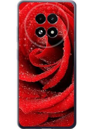 Чехол на realme 13+ 5g красная роза из силикона fch_0154215