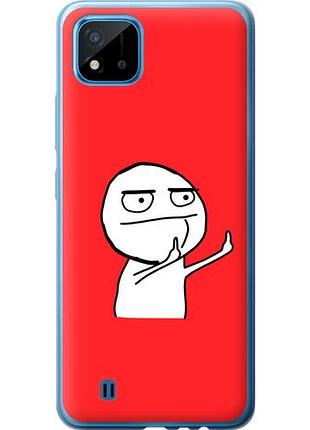 Чехол на realme c11 2021 мем из силикона fch_0155160