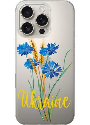 Чехол на iphone 16 pro ukraine из силикона fch_0142600