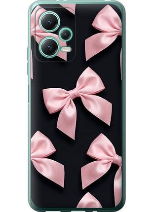 Чехол на xiaomi poco x5 5g coquette ribbons dark coquette из силикона fch_0149950