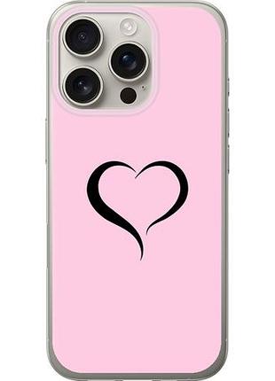 Чехол на iphone 16 pro сердце 1 из силикона fch_0143207