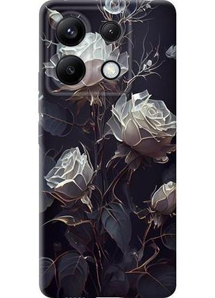 Чехол на xiaomi redmi note 13 pro 5g розы 2 из силикона fch_0152166