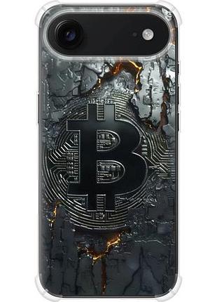 Чехол на iphone 17 air раскаленный биткойн из силикона fch_0150571