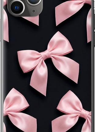 Чехол на iphone 11 pro max coquette ribbons dark coquette из силикона fch_0149289