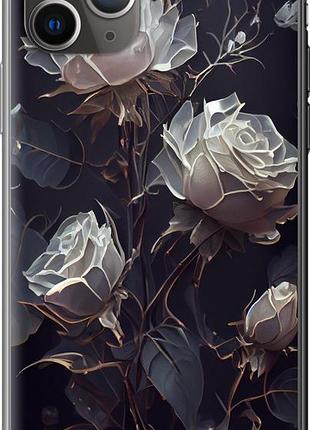 Чехол на iphone 11 pro max розы 2 из силикона fch_0142516