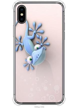 Чехол на iphone x геккончик из силикона fch_0153554
