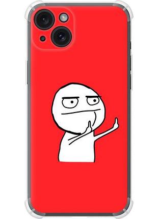 Чехол на iphone 15 plus мем из силикона fch_0155204