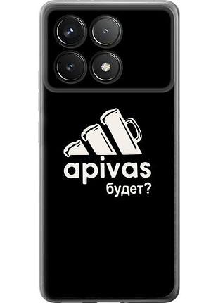 Чехол на xiaomi poco f6 pro а пивас из силикона fch_0151845