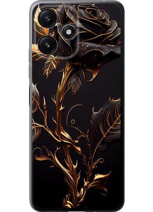 Чехол на xiaomi poco m6 pro 5g роза 3 из силикона fch_0150700