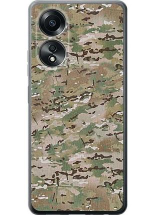 Чехол на oppo a58 4g камуфляж v5 из силикона fch_0153390